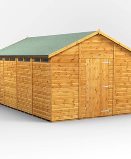 Power 16x10 Apex Security Shed