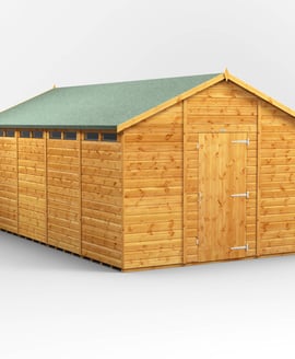 Power 18x10 Apex Security Shed