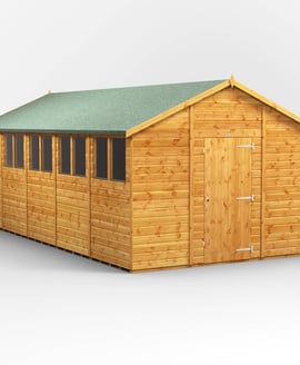 Power 20x10 Shiplap Apex Wooden Shed