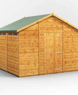 Power 8x10 Apex Security Shed