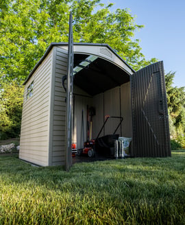 Lifetime 7x7 Plastic Shed Desert Sand