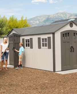 Lifetime 17.5x8 Double Entrance Plastic Shed
