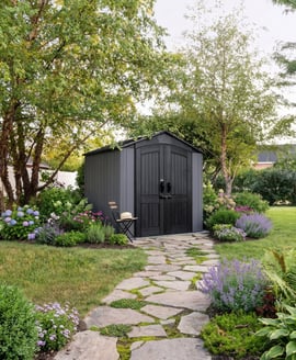 Lifetime 7x7 Plastic Shed with Windows