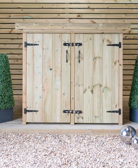 Garden Village Gisburn Medium Wooden Garden Store