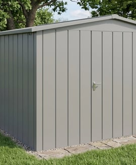 Hormann Juno 10x10 Apex Metal Garden Shed