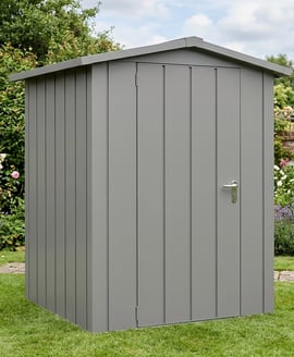 Hormann Juno 5.5x5.5 Apex Metal Garden Shed