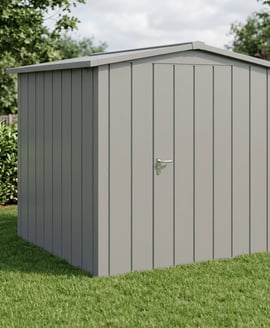 Hormann Juno 7x7 Apex Metal Garden Shed