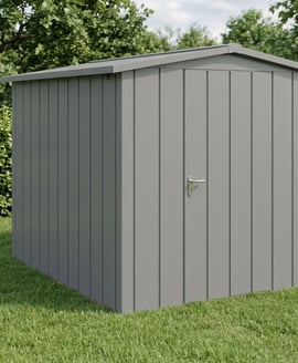 Hormann Juno 7x8.5 Apex Metal Garden Shed