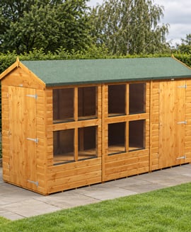 Power 12x4 Apex Potting Shed Combi