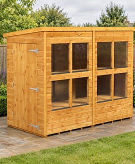 Power 8x4 Pent Potting Shed