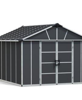 Palram Canopia Yukon 11x13 Dark Grey Plastic Shed