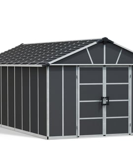 Palram Canopia Yukon 11x21 Dark Grey Plastic Shed