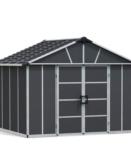 Palram Canopia Yukon 11x9 Dark Grey Plastic Shed