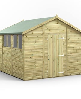 Power 10x10 Premium Apex Wooden Shed