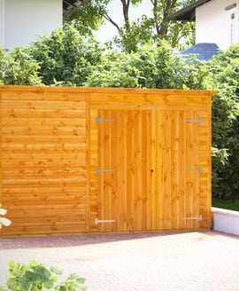 Power 10x2 Pent Storage Shed