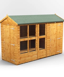 Power 10x4 Apex Potting Shed Combi