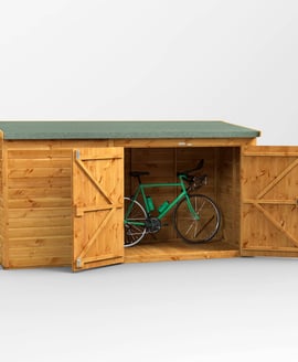 Power 10x4 Pent Wooden Bike Shed