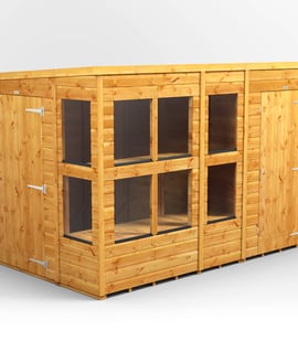 Power 10x6 Pent Potting Shed Combi