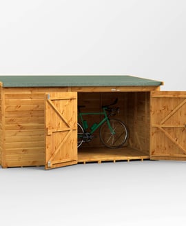 Power 10x6 Pent Wooden Bike Shed