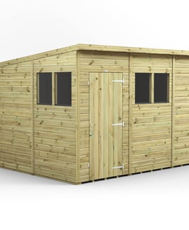 8ft Wide Premium Pent Sheds