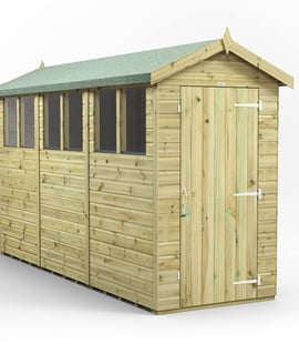 Power 12x4 Premium Apex Wooden Shed