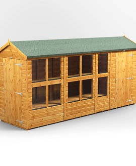 Power 14x4 Apex Potting Shed Combi