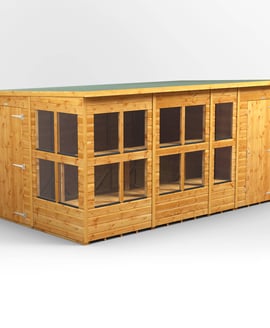 Power 14x8 Pent Potting Shed Combi