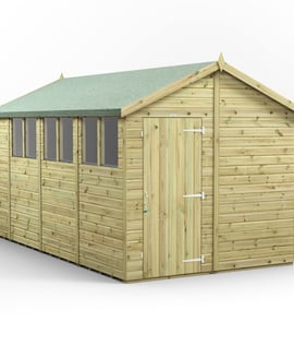 Power 14x8 Premium Apex Wooden Shed
