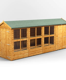 Power 16x4 Apex Potting Shed Combi