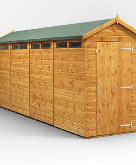Power 16x4 Apex Security Shed