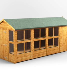 Power 16x6 Apex Potting Shed Combi
