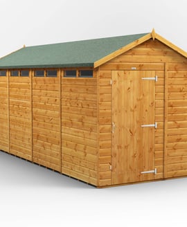 Power 16x6 Apex Security Shed
