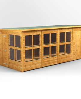 Power 16x8 Pent Potting Shed Combi