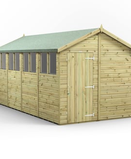 Power 16x8 Premium Apex Wooden Shed