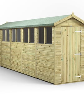 Power 18x4 Premium Apex Wooden Shed