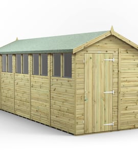 Power 18x6 Premium Apex Wooden Shed