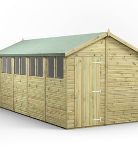 Power 18x8 Premium Apex Wooden Shed