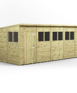 Power 18x8 Premium Pent Wooden Shed