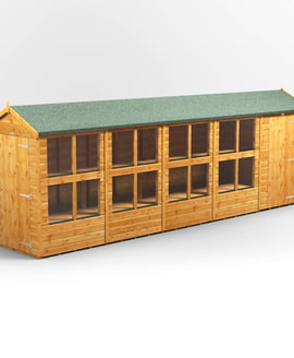 Power 20x4 Apex Potting Shed Combi