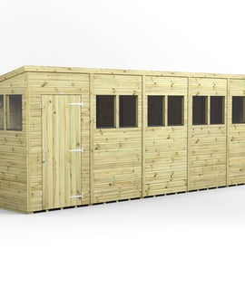 Power 20x4 Premium Pent Wooden Shed