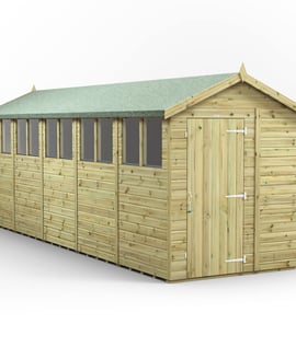 Power 20x6 Premium Apex Wooden Shed