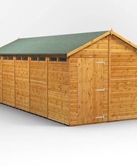 Power 20x8 Apex Security Shed