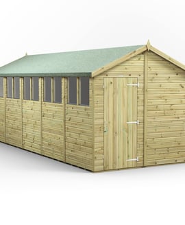 Power 20x8 Premium Apex Wooden Shed