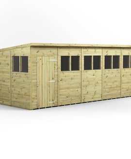 Power 20x8 Premium Pent Wooden Shed