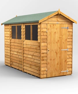 Power 10x4 Overlap Apex Wooden Shed