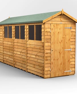 Power 14x4 Overlap Apex Wooden Shed