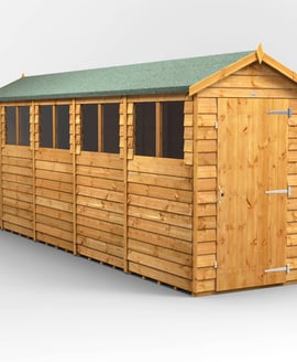 Power 18x4 Overlap Apex Wooden Shed