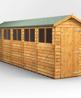Power 20x4 Overlap Apex Wooden Shed
