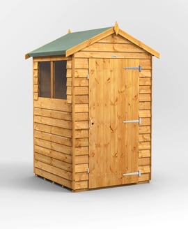 Power 4x4 Overlap Apex Wooden Shed