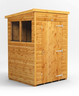 Power 4x4 Shiplap Pent Wooden Shed